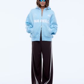 MULTI LOGO ZIP THRU HOODIE
