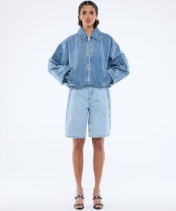 HARLOW DENIM BOMBER