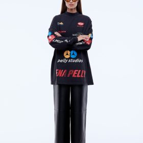 EP BADGE LONG SLEEVE TEE DRESS