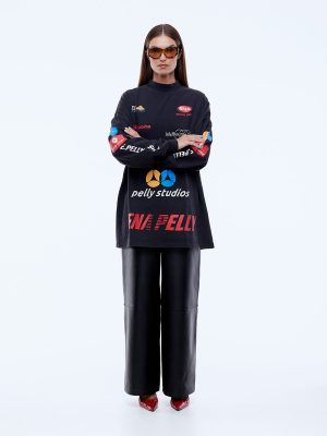 EP BADGE LONG SLEEVE TEE DRESS