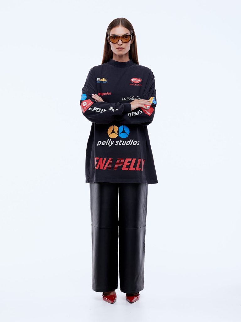 EP BADGE LONG SLEEVE TEE DRESS